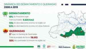 Dinâmica do desmatamento e queimadas 2008 a 2019