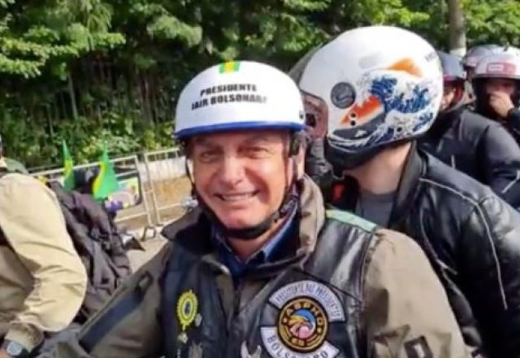 Governo de São Paulo multa Bolsonaro em R$ 550 por não usar máscara em ato 1