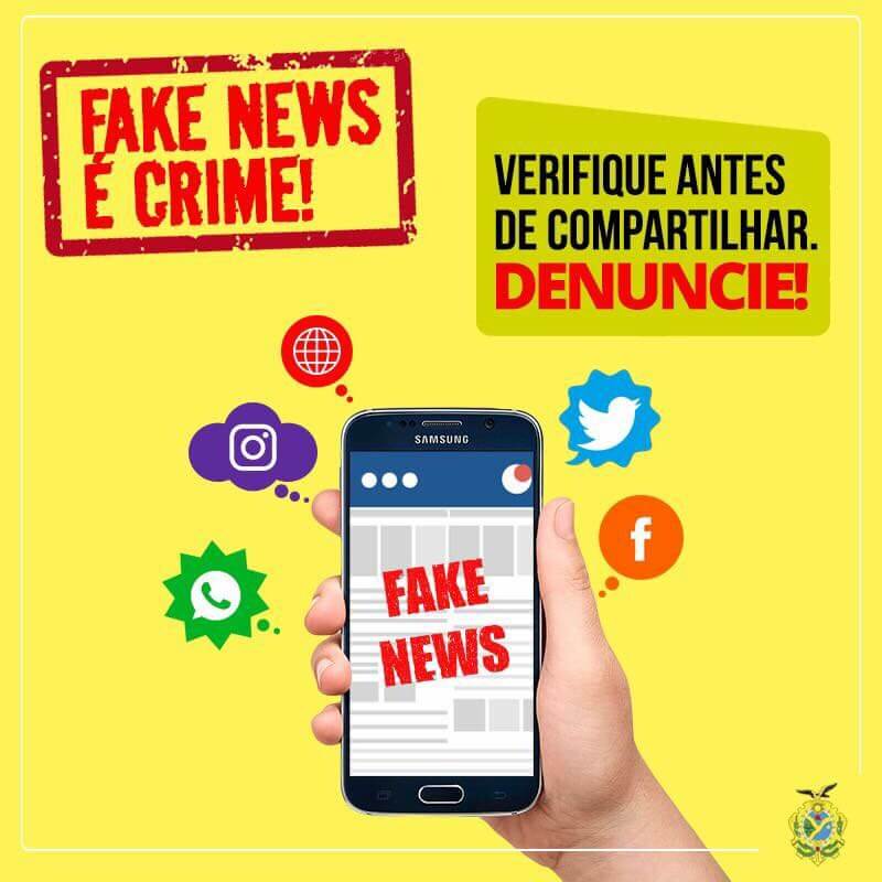 You are currently viewing Notícias Falsas  – “Fake News” é crime