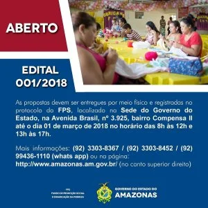 Leia mais sobre o artigo FPS lança edital para investimentos deR$ 8 milhões para segmentos de geração de renda e inclusão social
