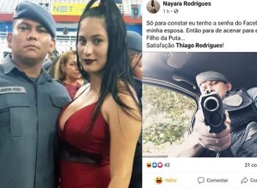 You are currently viewing Cabo da PM ameaça internauta que “acenou” para sua mulher no Facebook