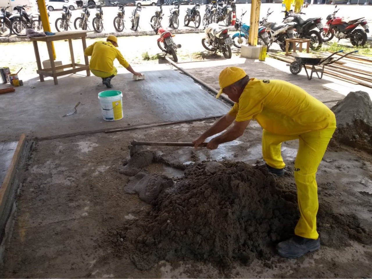No momento, você está visualizando Presos trabalham na construção e reforma dos batalhões da Polícia Militar
