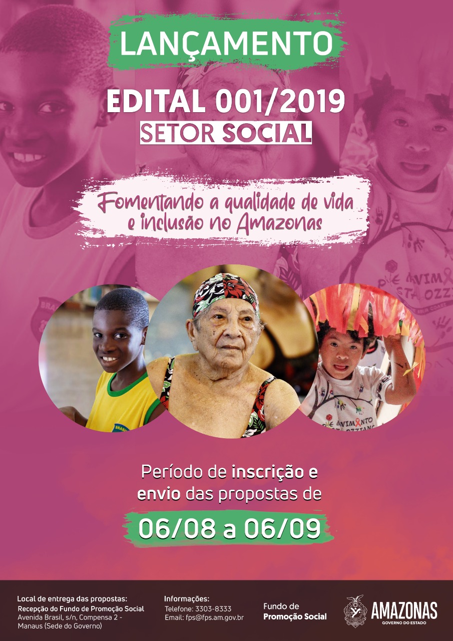 You are currently viewing Fundo de Promoção Social do AM lança edital para seleção de projetos
