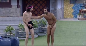 Read more about the article Fiuk e Gil ficam pelados, se beijam e pulam na piscina após se livrarem de paredão no ‘BBB21’