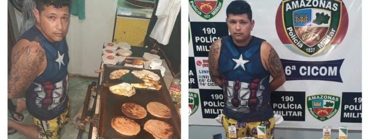 You are currently viewing Homem é preso por vender x-salada recheado de maconha ao molho de cocaína, em Manaus