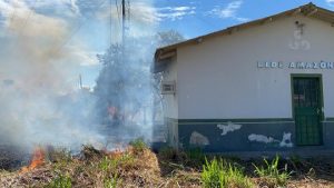 Read more about the article Incêndio atinge terreno da sede da Rede Amazônica em Humaitá