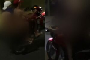 Read more about the article Veja o vídeo: motoqueiro roda bairro da zona leste de Manaus totalmente pelado