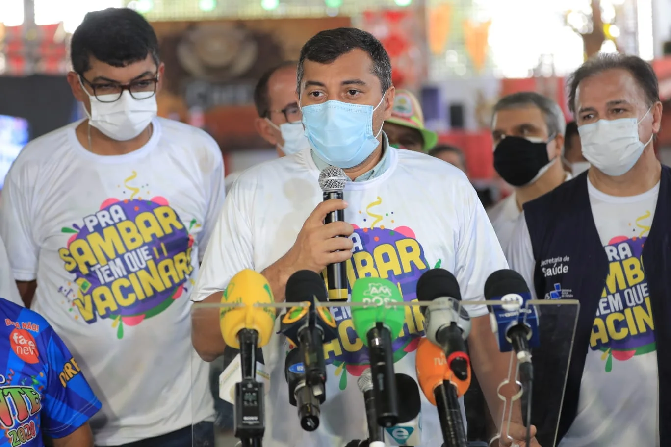 No momento, você está visualizando Na abertura da vacinação nas escolas de samba, Governador Wilson Lima destaca importância do Carnaval para a economia