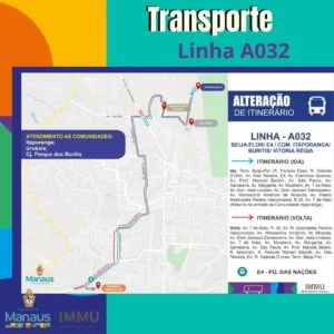 Leia mais sobre o artigo Prefeitura altera itinerário da linha A032 a partir desta terça-feira, 22/2