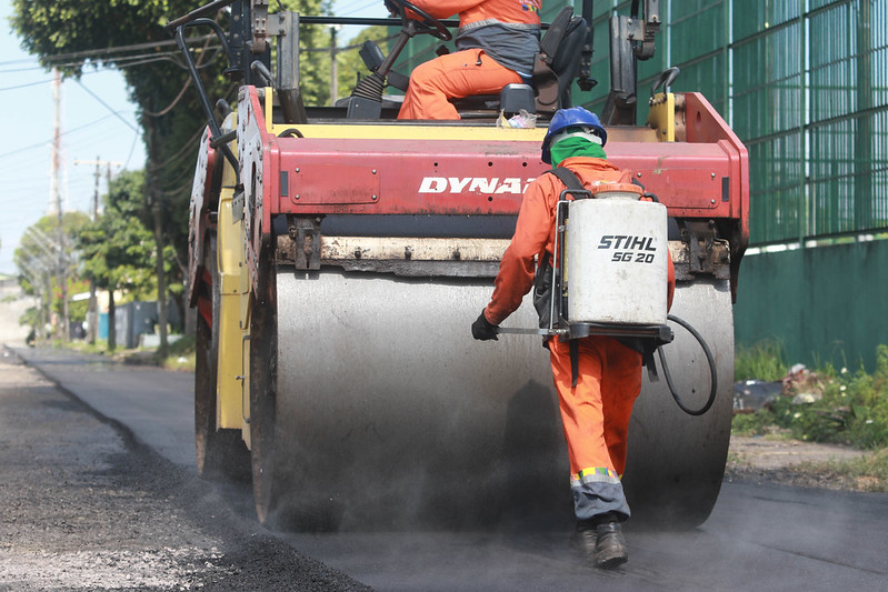 Prefeitura De Manaus Dá Continuidade Na Pavimentação Viária E Recupera