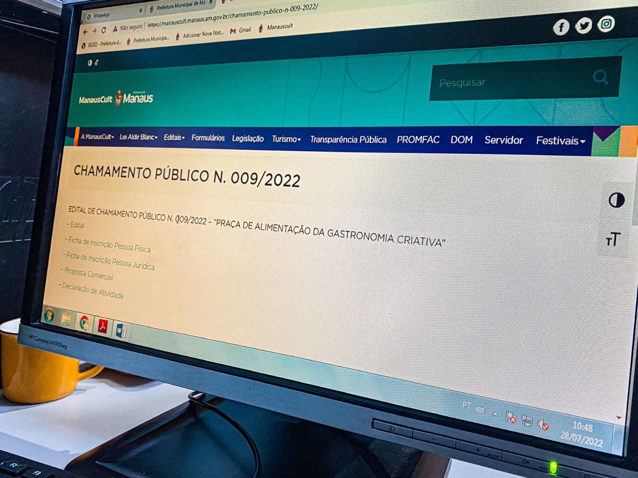 You are currently viewing Prefeitura lança edital para vendas de alimentos nas praças do #SouManaus Passo a Paço 2022