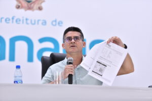 Read more about the article Prefeito David Almeida e vice-prefeito Marcos Rotta desmentem dossiê ilegal vazado