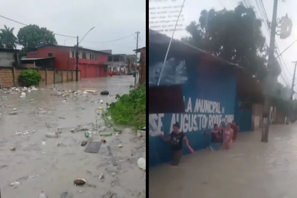 You are currently viewing Chuva causa alagamentos e desabamentos nesta terça-feira (13), em Manaus