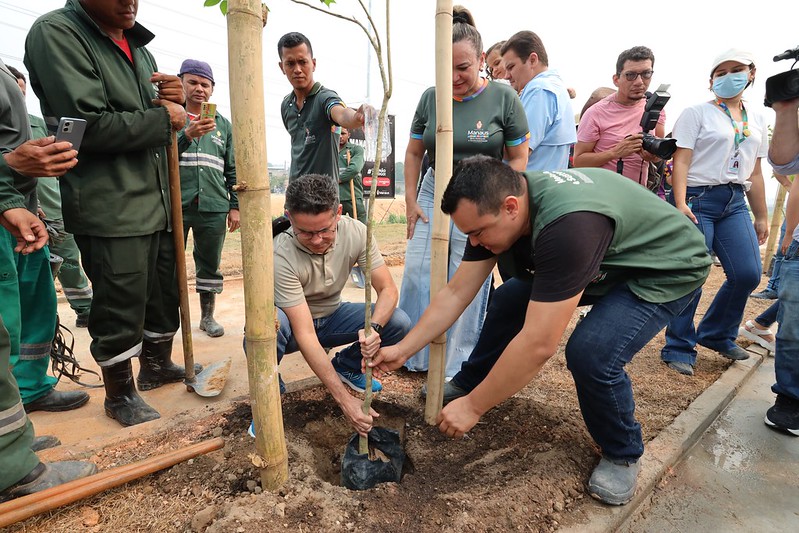 Prefeitura amplia espaço verde de Manaus com arborização do parque Amazonino Mendes 10
