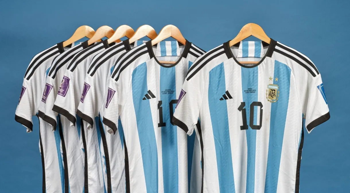 You are currently viewing Camisas que Messi usou na Copa vão a leilão e podem superar recorde de Michael Jordan