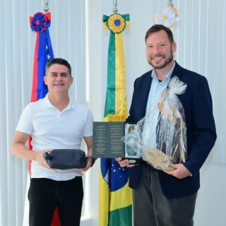 David Almeida recebe visita do primeiro-secretário da Embaixada dos Estados Unidos da América