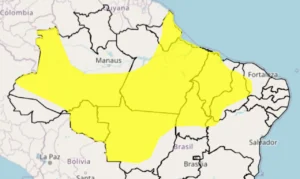 Read more about the article Alerta amarelo para forte temporal no Norte, Nordeste e Centro-Oeste