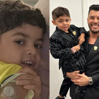 Diagnosticado com diabetes, filho de Marília Mendonça usa sensor para monitorar doença