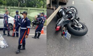 Read more about the article Tenente da FAB morre em grave acidente entre moto e carreta na avenida Efigênio Salles, em Manaus