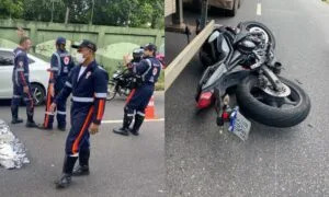 Leia mais sobre o artigo Tenente da FAB morre em grave acidente entre moto e carreta na avenida Efigênio Salles, em Manaus
