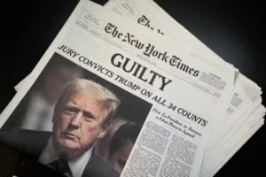 Leia mais sobre o artigo Trump processa o The New York Times em R$ 79 bilhões por difamação e calúnia e chama jornal de ‘porta-voz democrata’