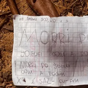 Leia mais sobre o artigo Bilhete do CV aponta execução de homem por ser ‘X9’ e entregar facção à polícia em Manaus