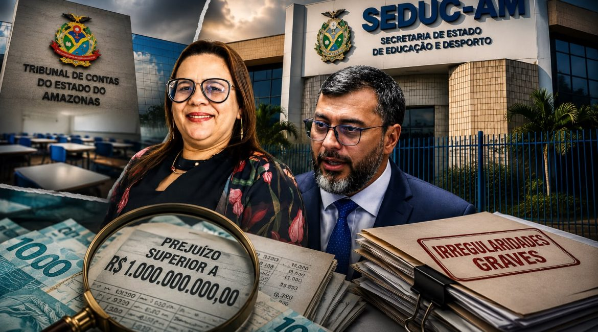 No momento, você está visualizando Raio-X na Educação do AM: Auditoria do TCE revela rombo bilionário e merenda reduzida a mingau