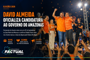 Leia mais sobre o artigo Com multidão e discurso de mudança, David Almeida oficializa candidatura ao Governo do Amazonas