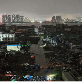 Tornado raro atravessa cidade na China durante sequência de eventos climáticos extremos
