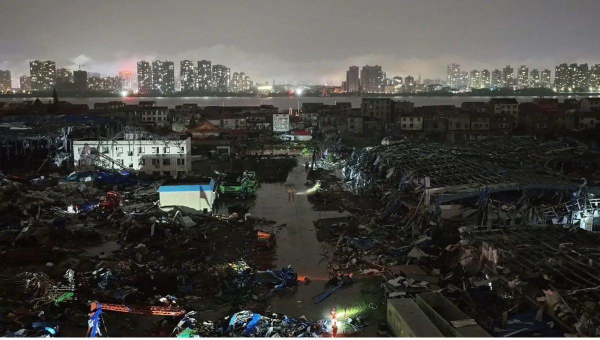Tornado raro atravessa cidade na China durante sequência de eventos climáticos extremos