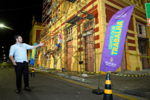 Leia mais sobre o artigo Patrimônio centenário em foco: Mercado Adolpho Lisboa passa por revitalização estrutural no Centro de Manaus