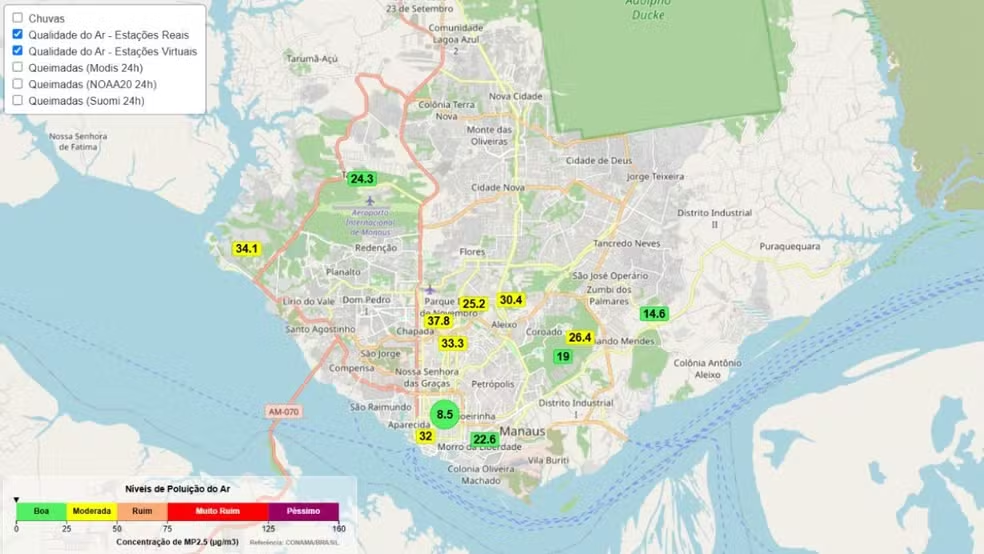 No momento, você está visualizando O Ar de Manaus Amanhece Mais Pesado: O Impacto das Queimadas na Atmosfera Urbana